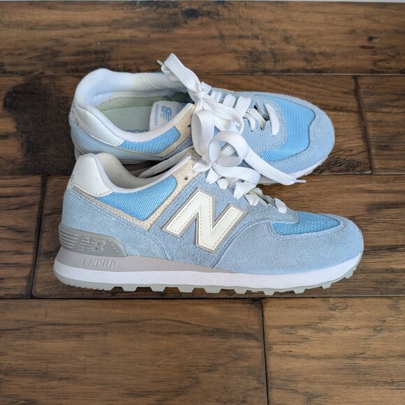 New Balance 574 sneakers light blue size 7 - Picture 2 of 15